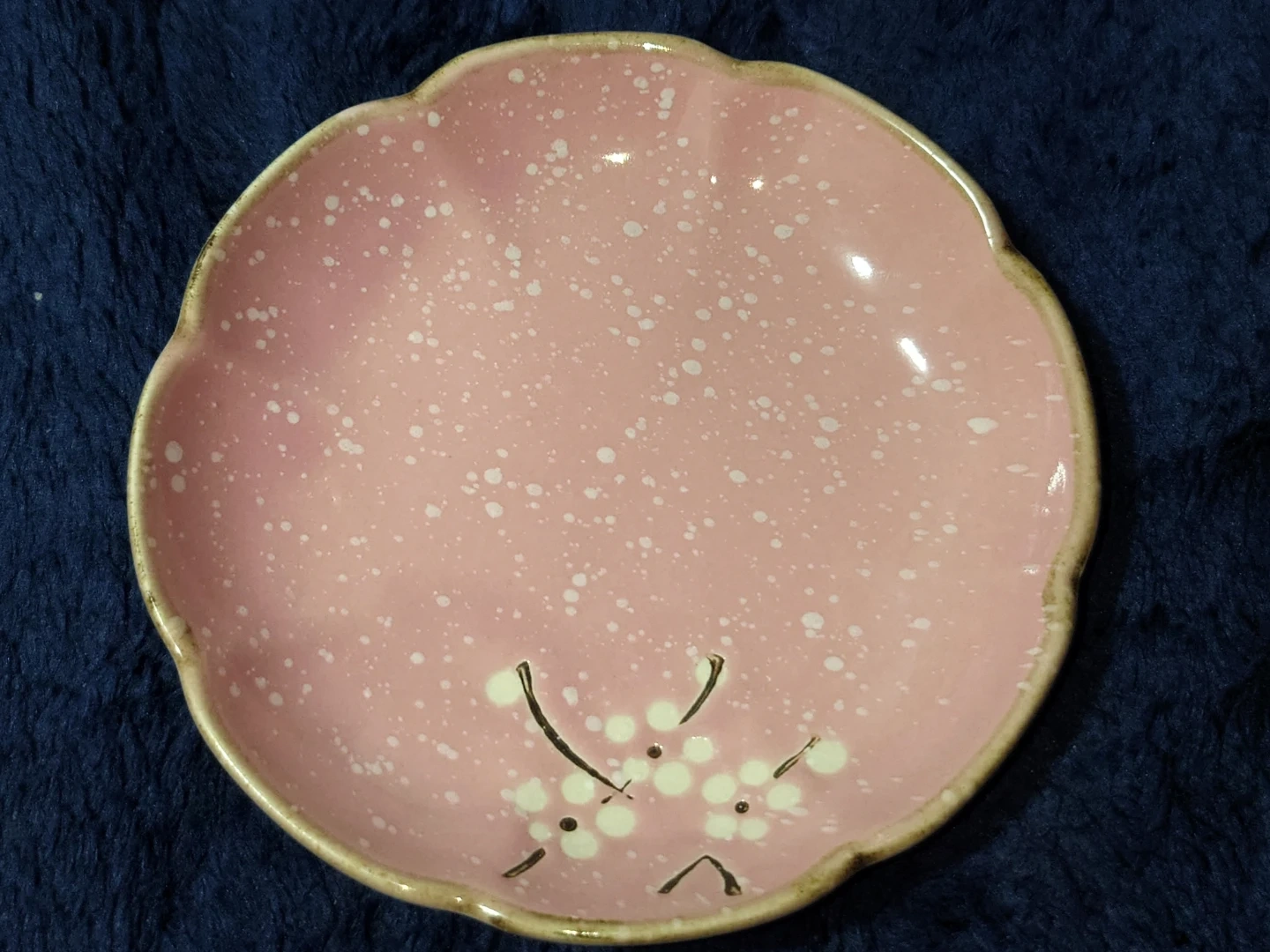 桜柄 ピンク 小皿 陶器
