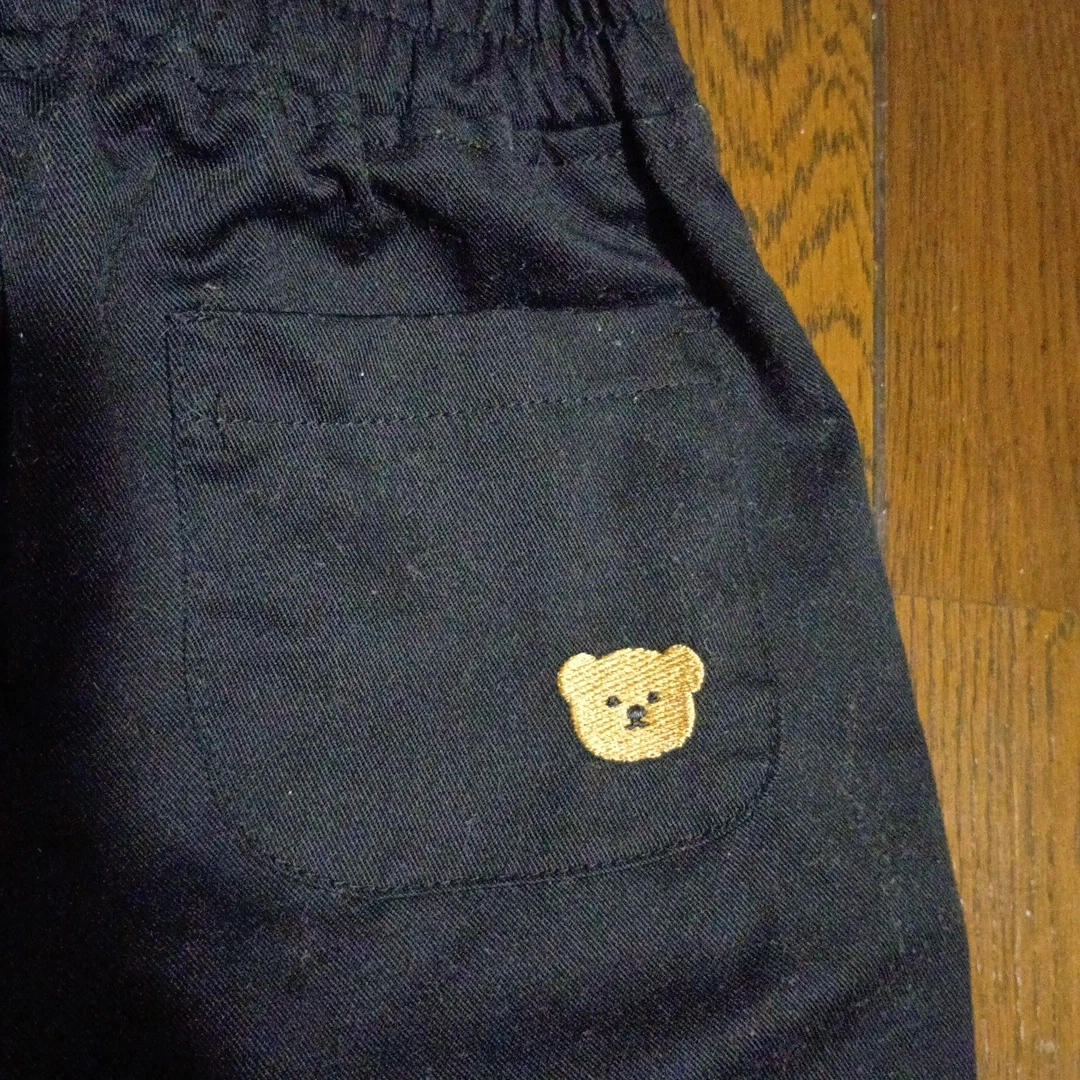 90 ズボン 黒 アカチャンホンポ くまの写真3枚目