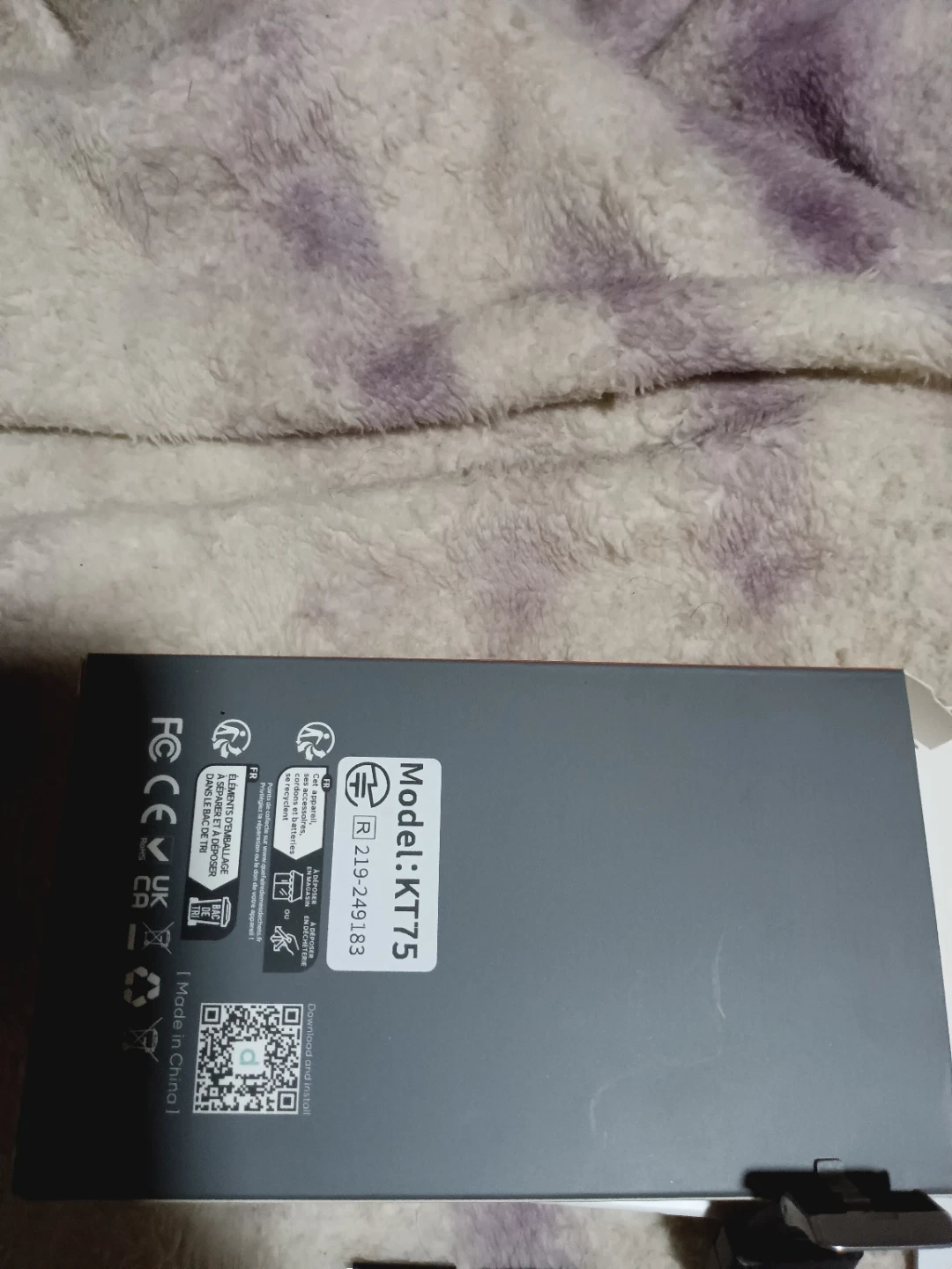 スマートウォッチ KT75 ブラックの写真4枚目