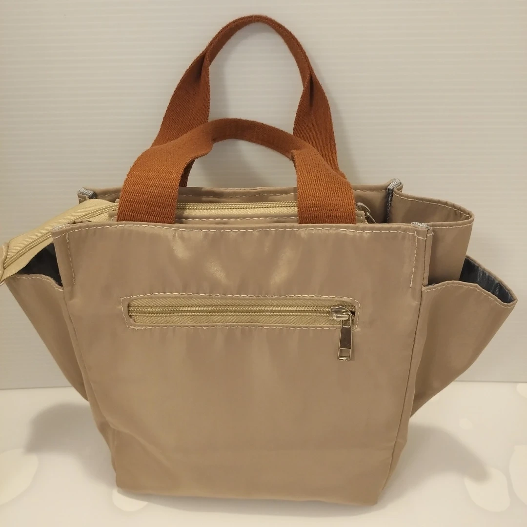 Aodabag ハンドバッグ ミニトート ベージュの写真2枚目