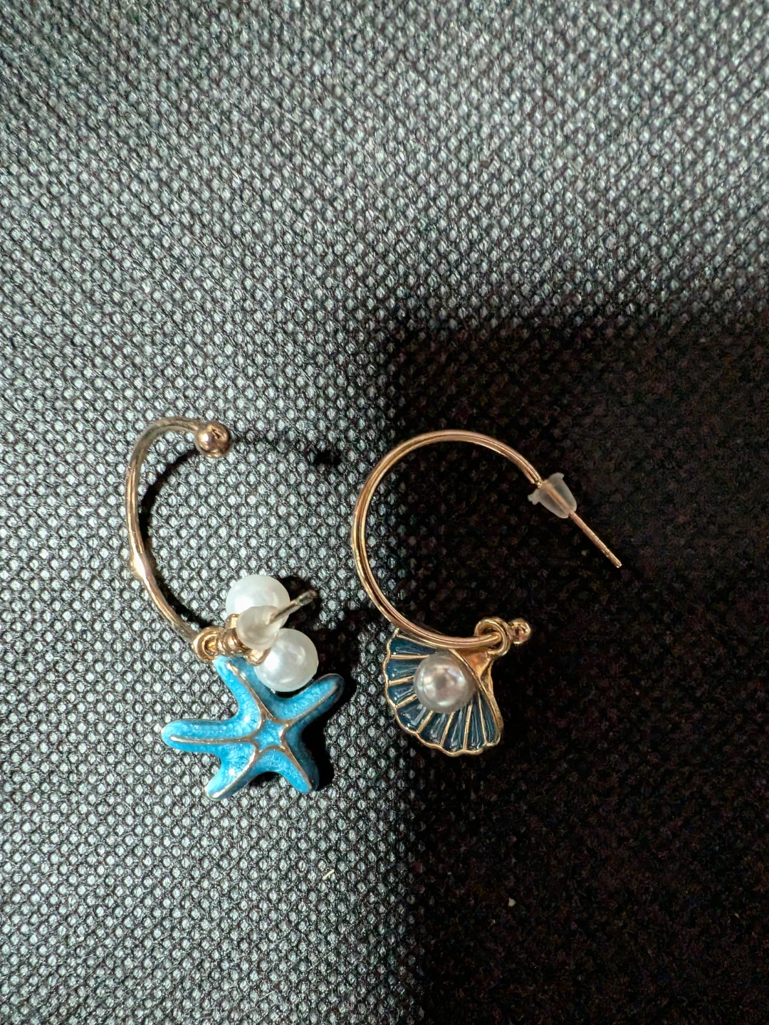ヒトデと貝殻のピアスセット