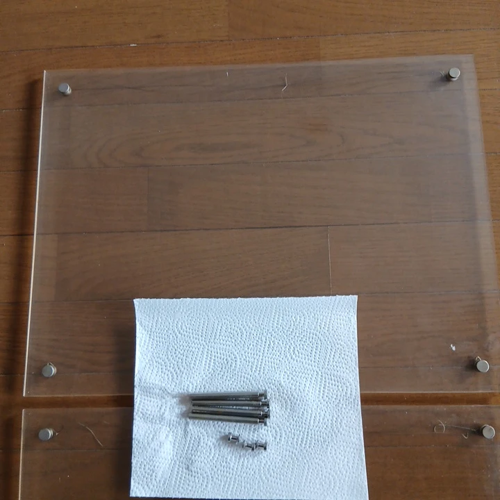 アクリル棚板 2枚セット 金具付きの写真3枚目