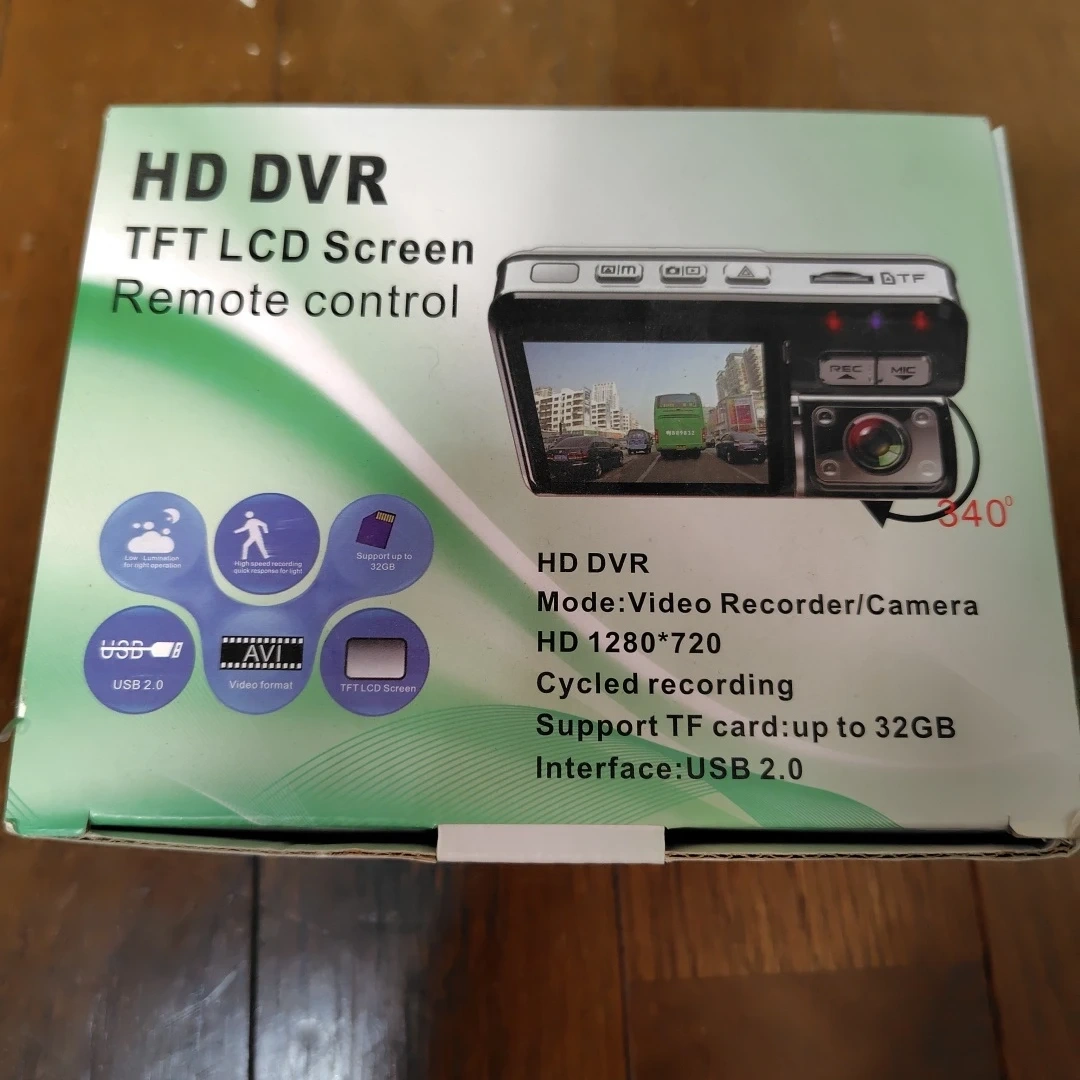 HD DVR ドライブレコーダー TFT液晶