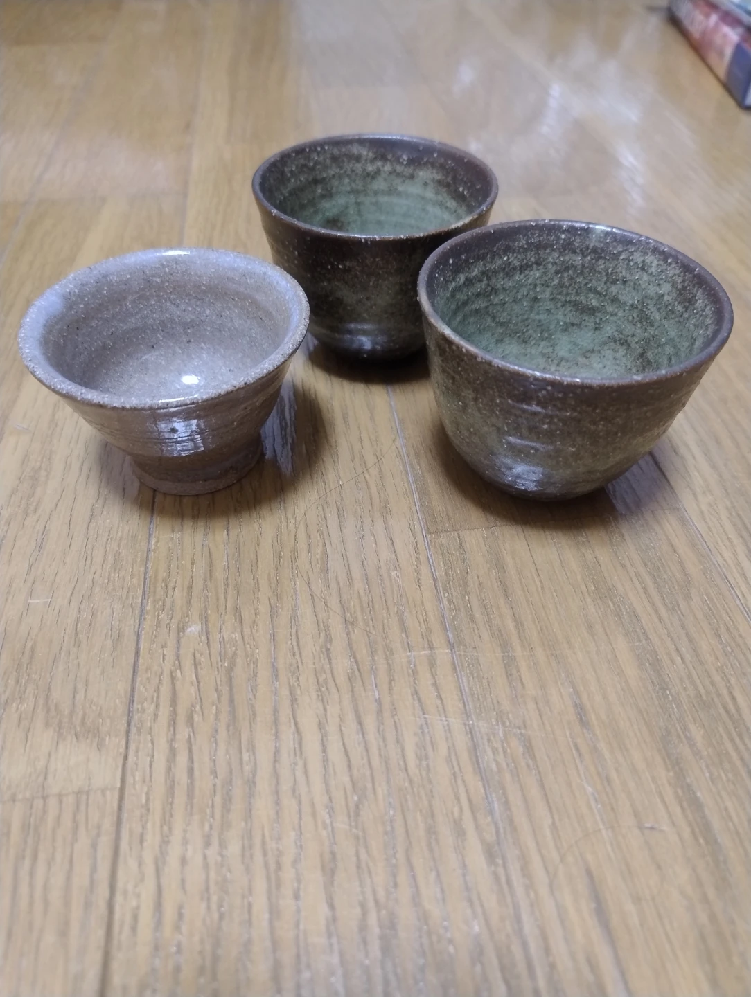 陶器 湯呑み 3個セット 煎茶碗