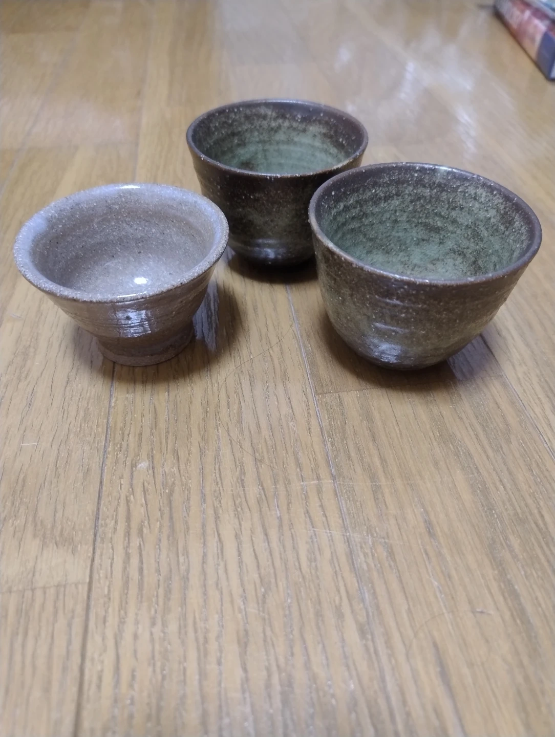 陶器 湯呑み 3個セット 煎茶碗