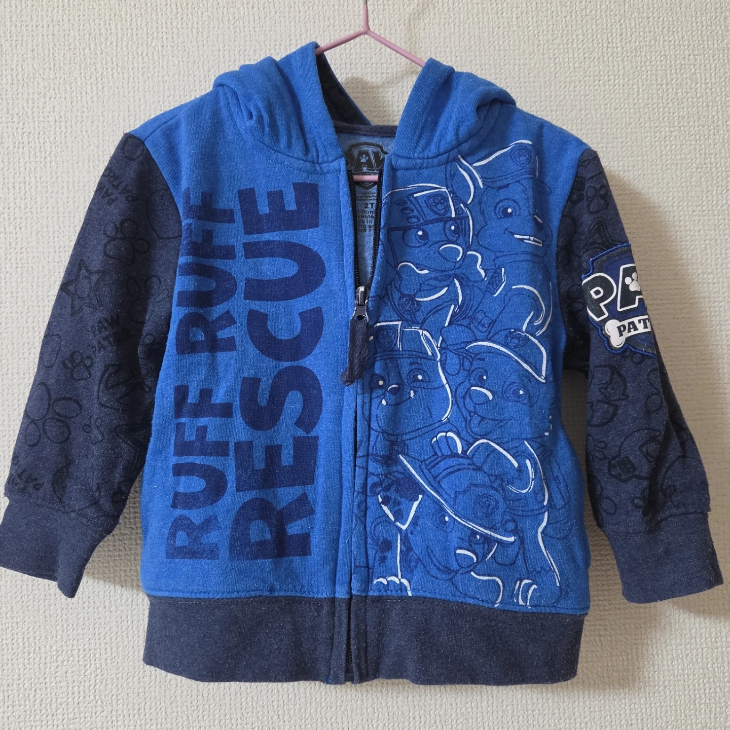 パウ・パトロール ジップアップパーカー 2T