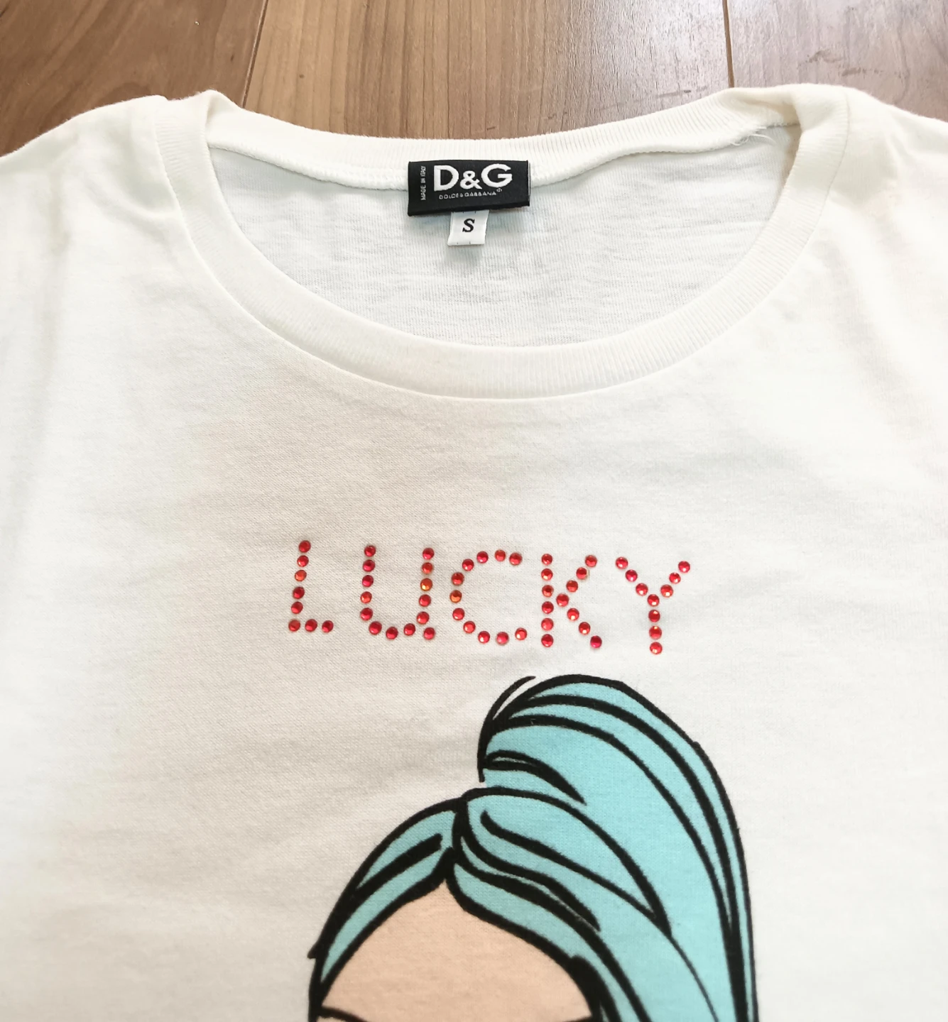 未使用近い美品。ドルチェ&ガッバーナ 星座シリーズ 天秤座 イラスト Tシャツの写真3枚目