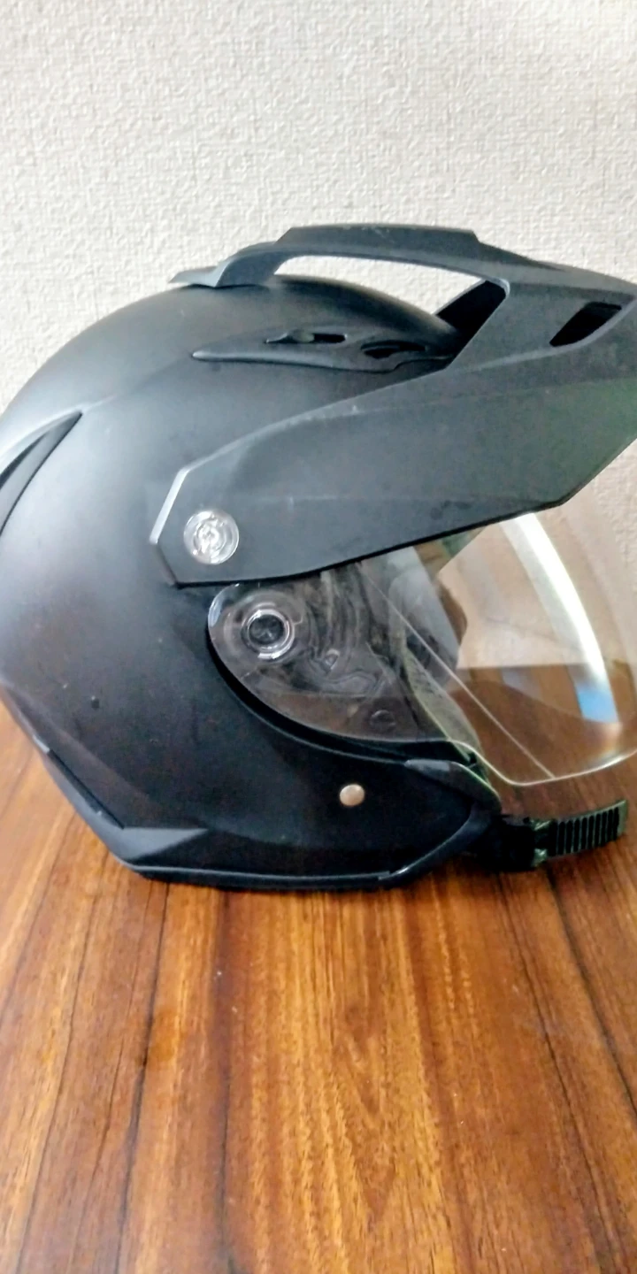バイク用ヘルメット マットブラック Lサイズ