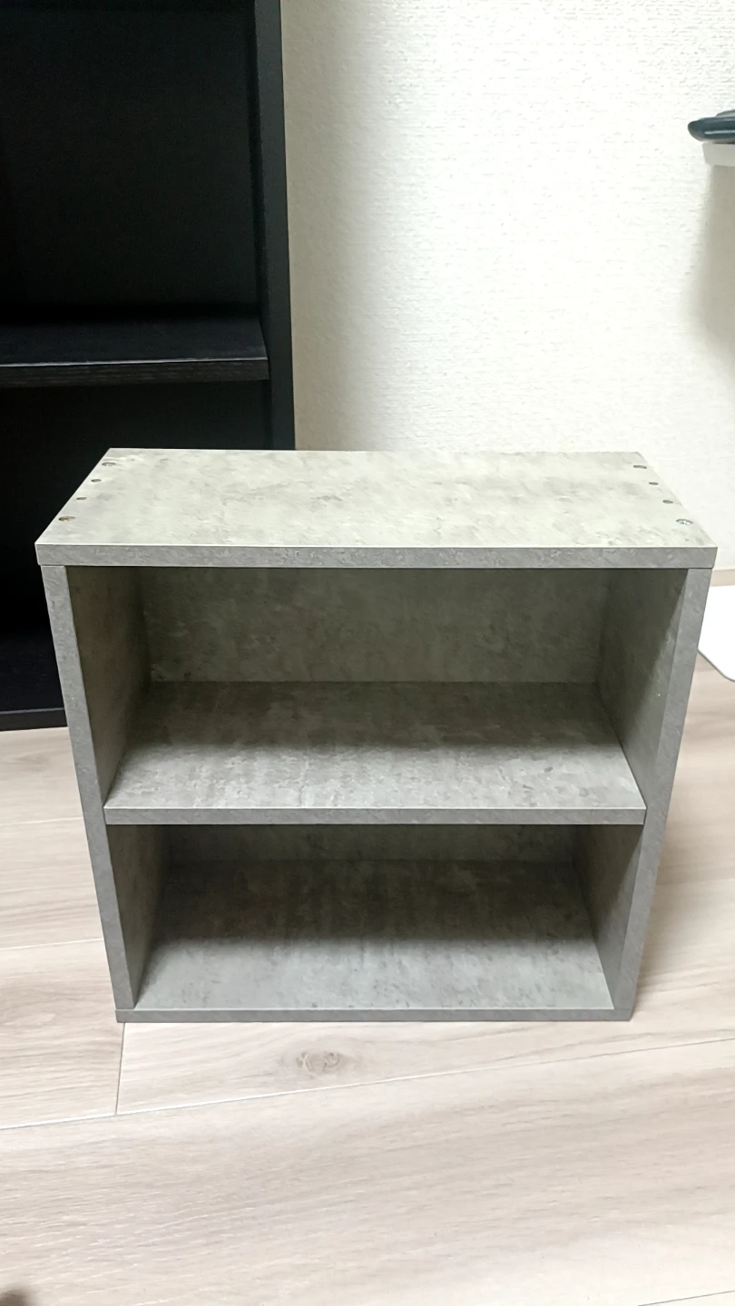 ぼん家具 キューブボックス モルタルグレー