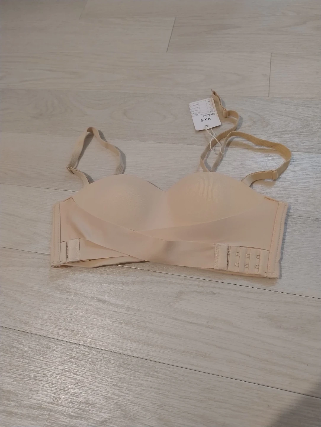 ストラップレスブラ ベージュ XXSサイズ