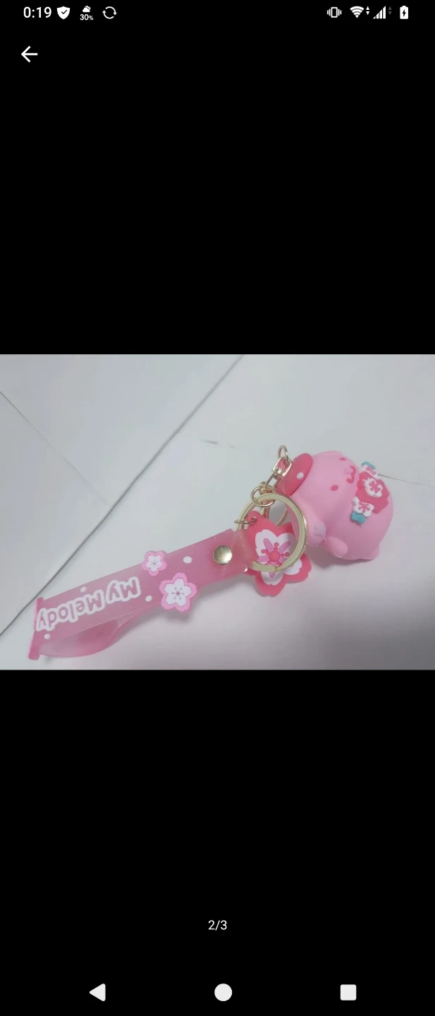 マイメロディ キーホルダー 桜デザインの写真2枚目