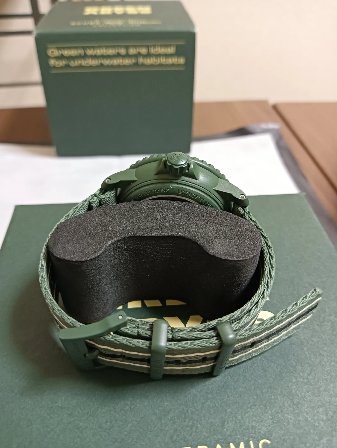 新品同様未使用。BLANCPAIN × SWATCH グリーンアビス 自動巻き 腕時計の写真6枚目