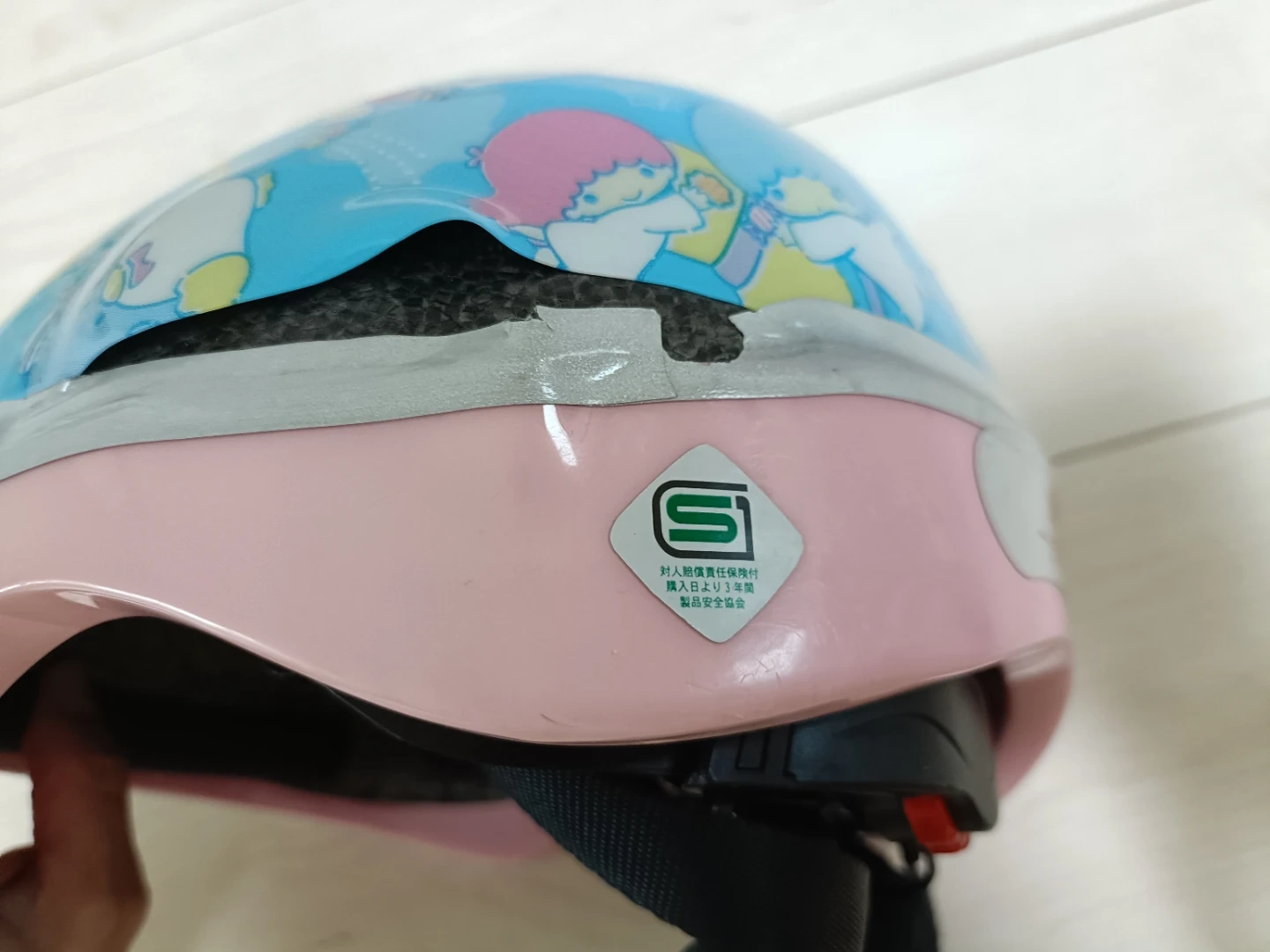 【サンリオ】自転車 キッズ ヘルメット 46〜52cm 1〜5歳位の写真6枚目