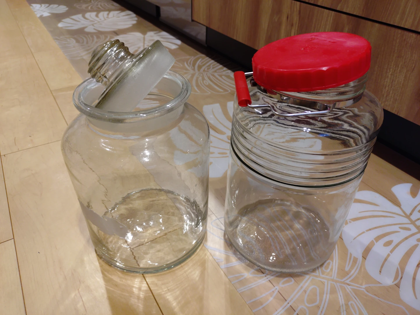 果実酒瓶 2個セット 保存容器 ガラス