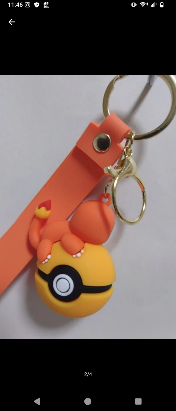 ポケモン ヒトカゲ モンスターボール キーホルダーの写真2枚目