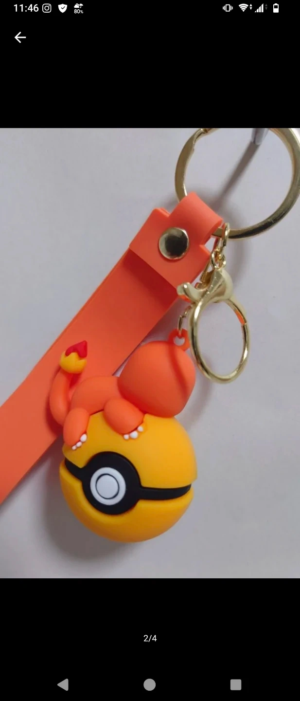 ポケモン ヒトカゲ モンスターボール キーホルダーの写真2枚目