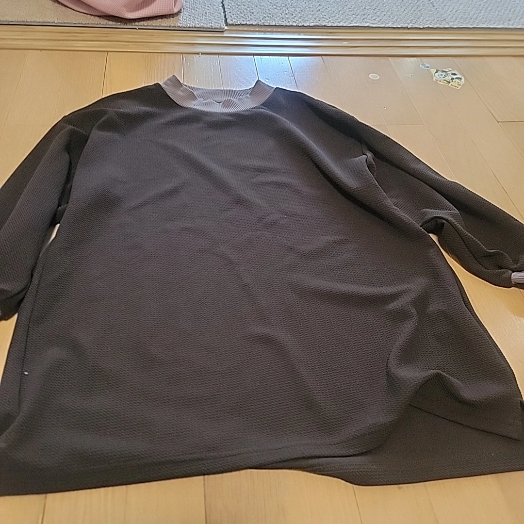 長袖プルオーバー ダークグレー