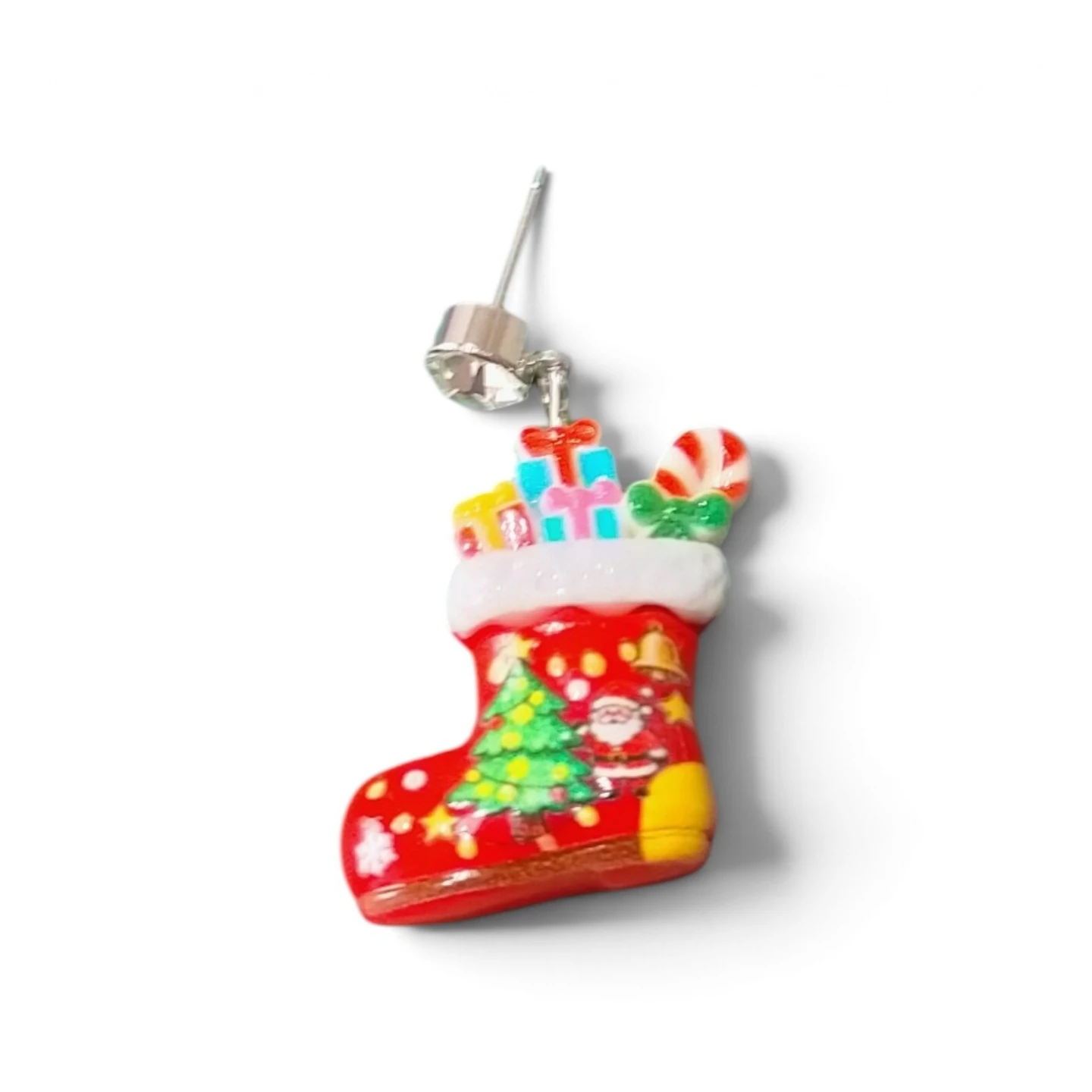 クリスマスモチーフピアス ソリ 靴下の写真6枚目
