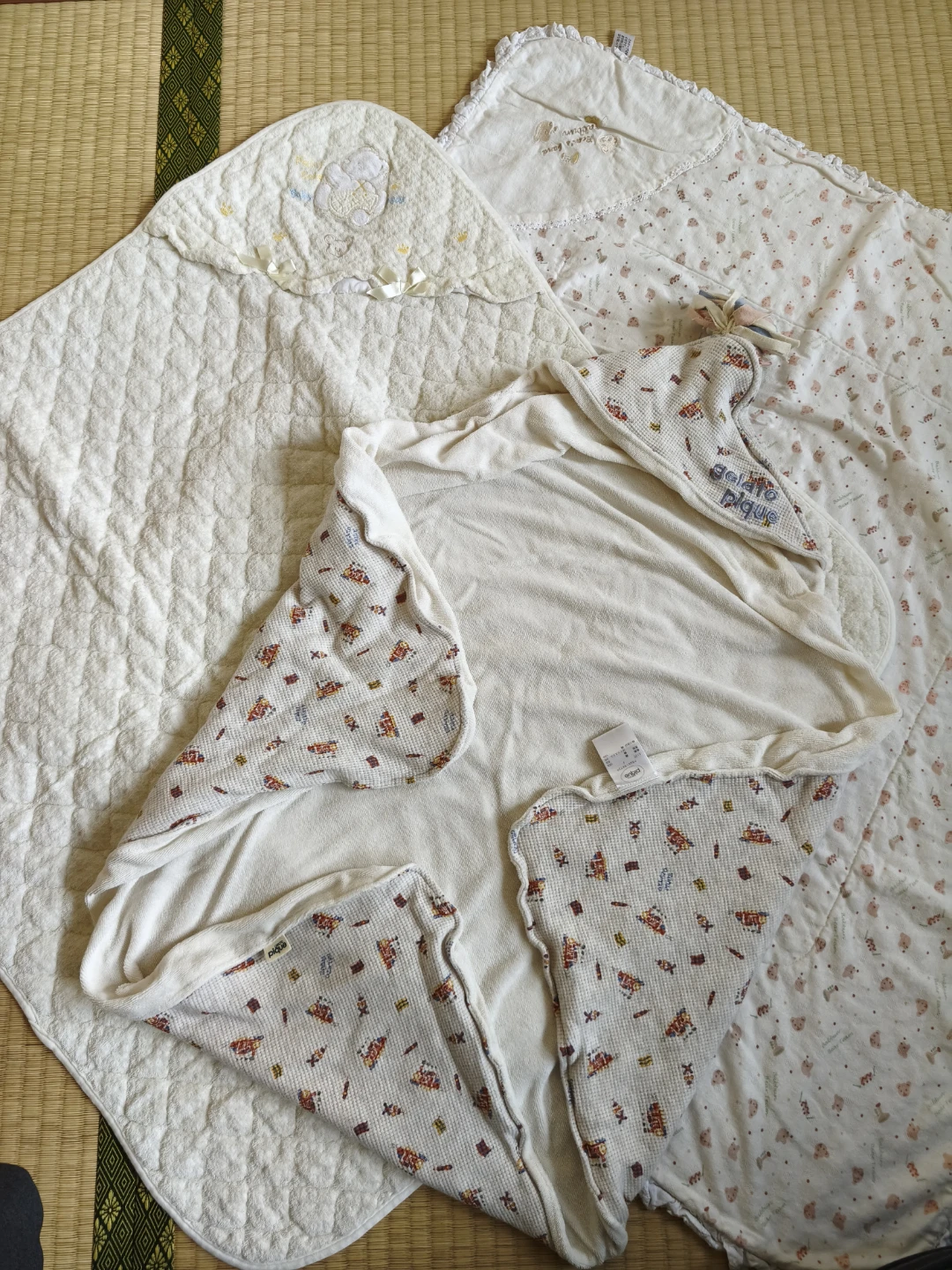 ジェラートピケ1点含む おくるみ 3点SET