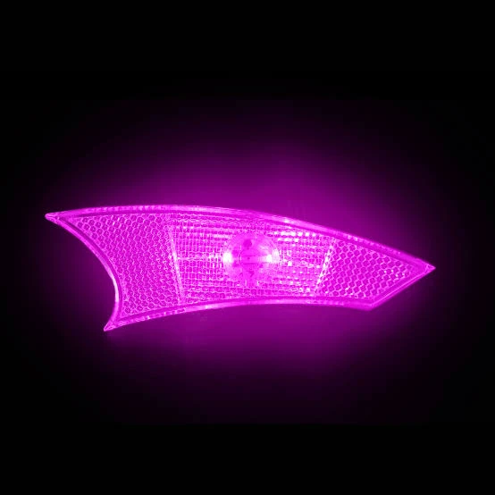 【新品】自転車用 LEDホイールリフレクター 2個セット　パープル　反射板の写真5枚目