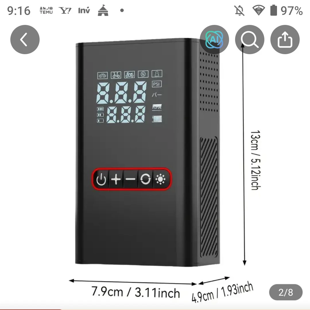 電動空気入れ 新品未使用 おまけつきの写真2枚目