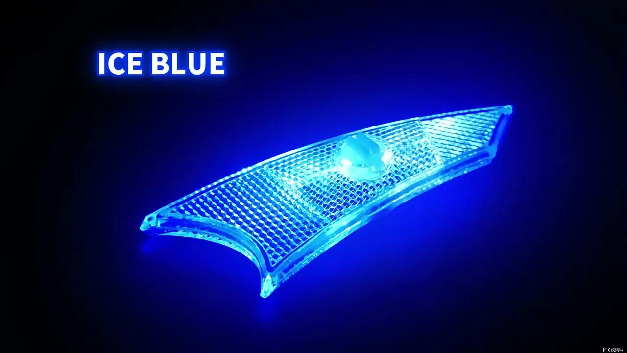 【新品】自転車用ホイールリフレクター LED内蔵 2個セット ブルーの写真5枚目