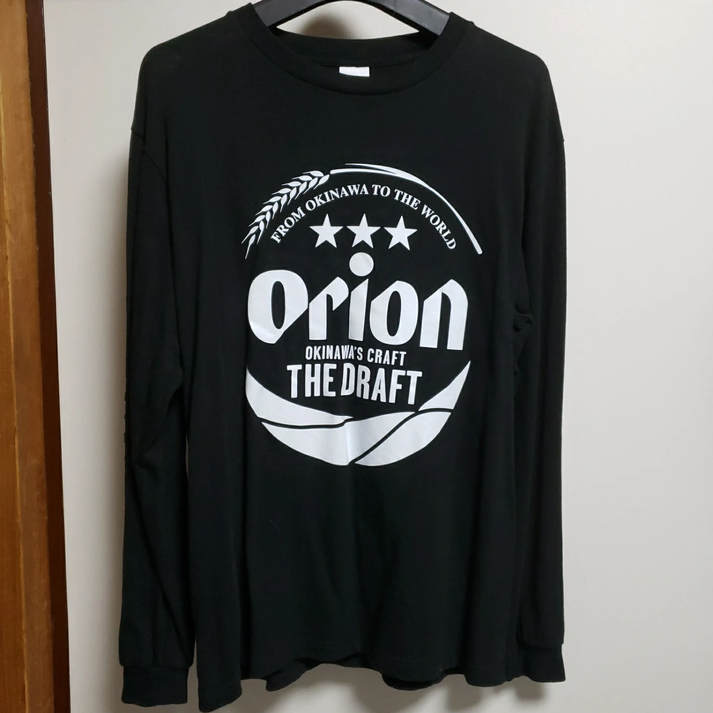 オリオンビール 長袖Tシャツ ブラック Mサイズ しんぴ