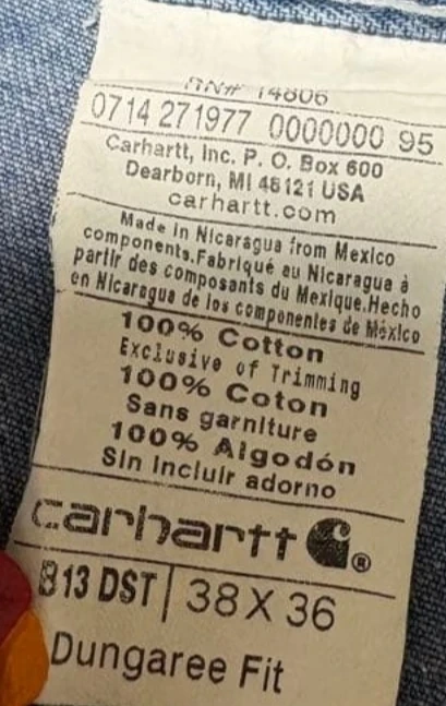 Carhartt ペインターパンツ 38×36の写真5枚目