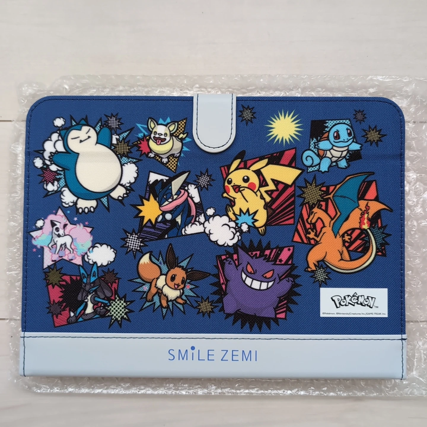 【新品未使用】スマイルゼミ ポケモンタブレットカバー ブルー