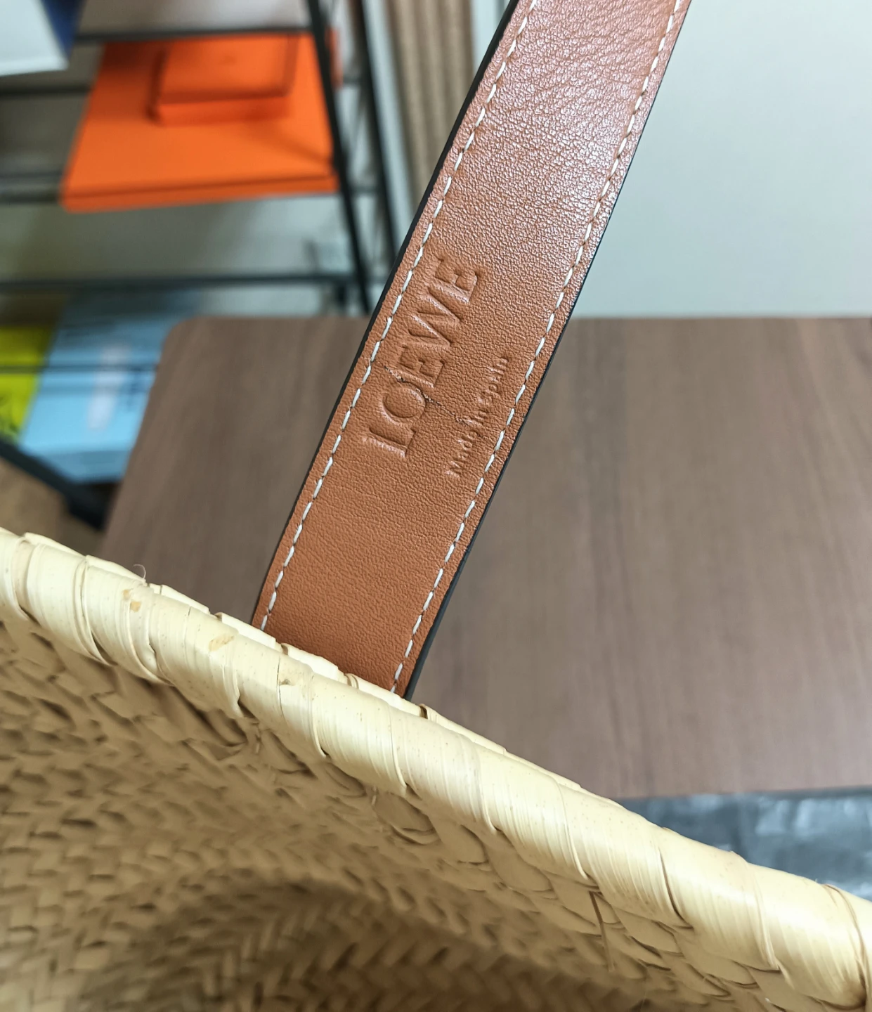 美品。LOEWE ロエベ バスケット バッグ かごトートバッグの写真7枚目