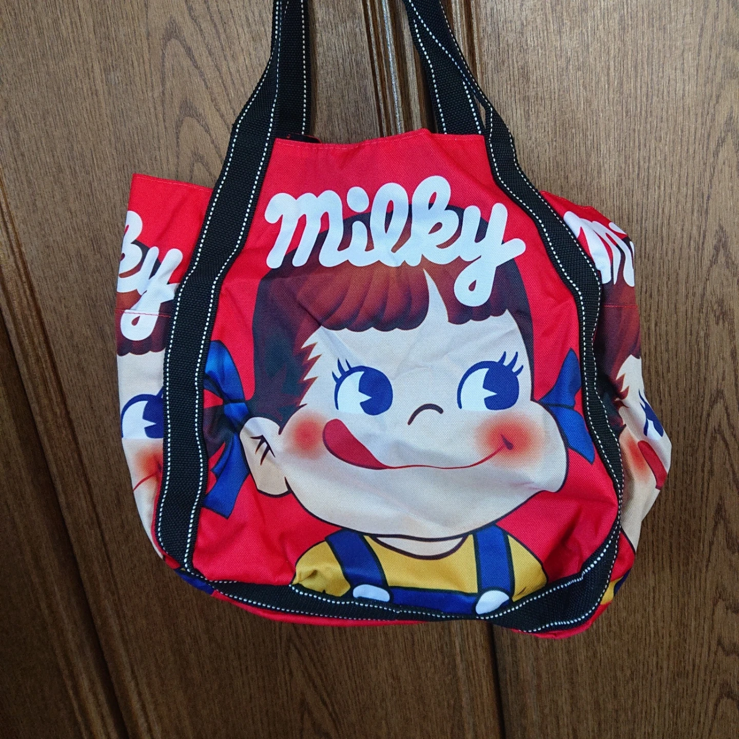 ★未使用★ペコちゃん ミルキー 大型トートバッグ