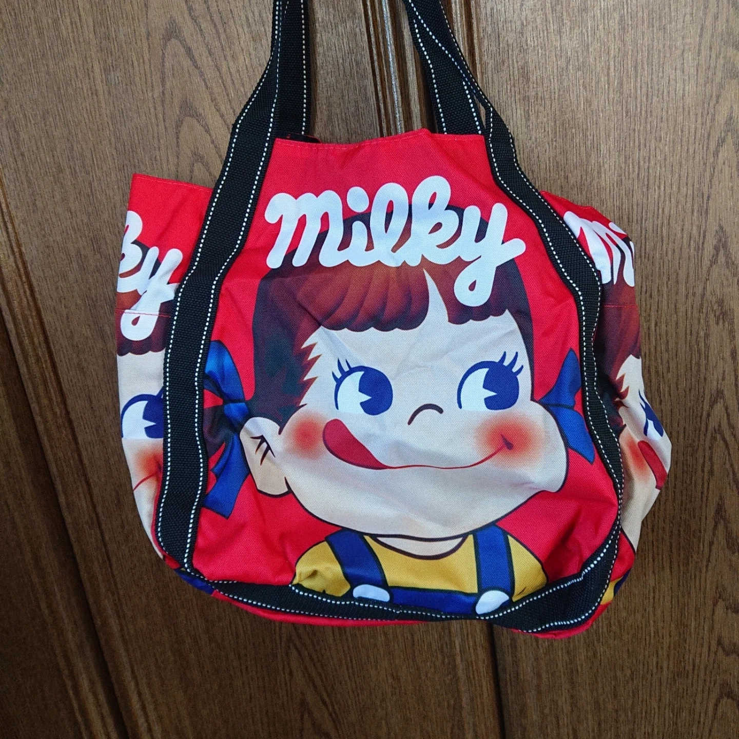 ★未使用★ペコちゃん ミルキー 大型トートバッグ