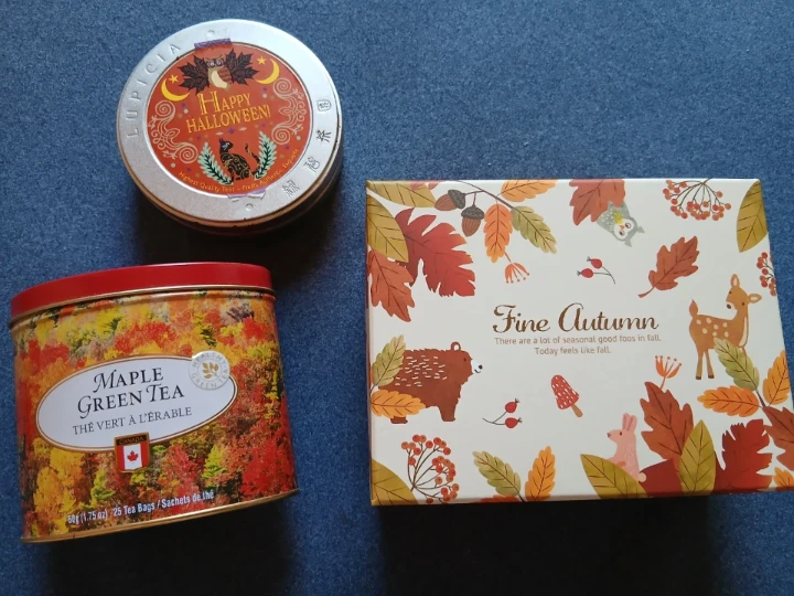 オータムBOX と缶の3点セット