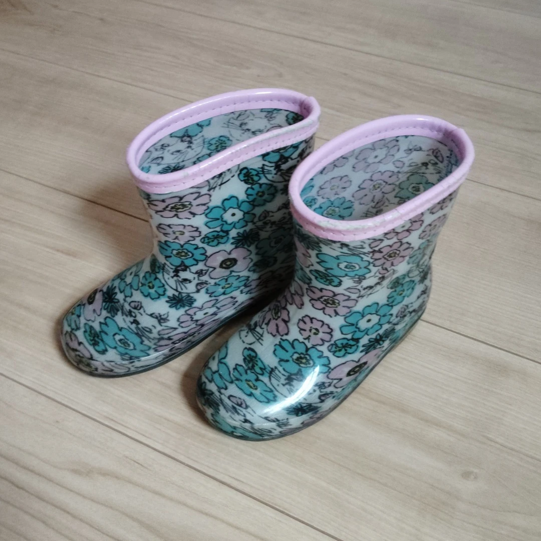 長靴　16cm  花柄
