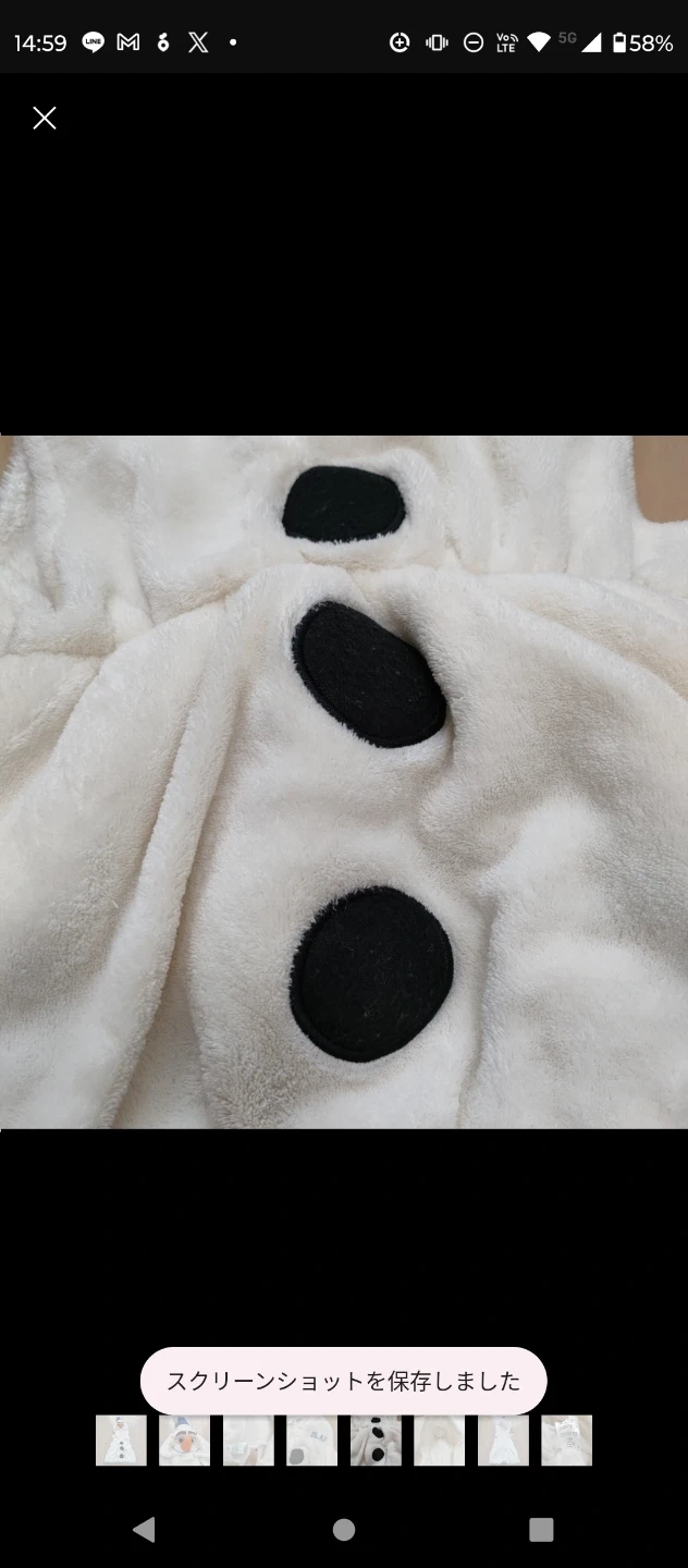 アナ雪 オラフ コスチューム ハロウィンコスチューム オラフ着ぐるみの写真5枚目