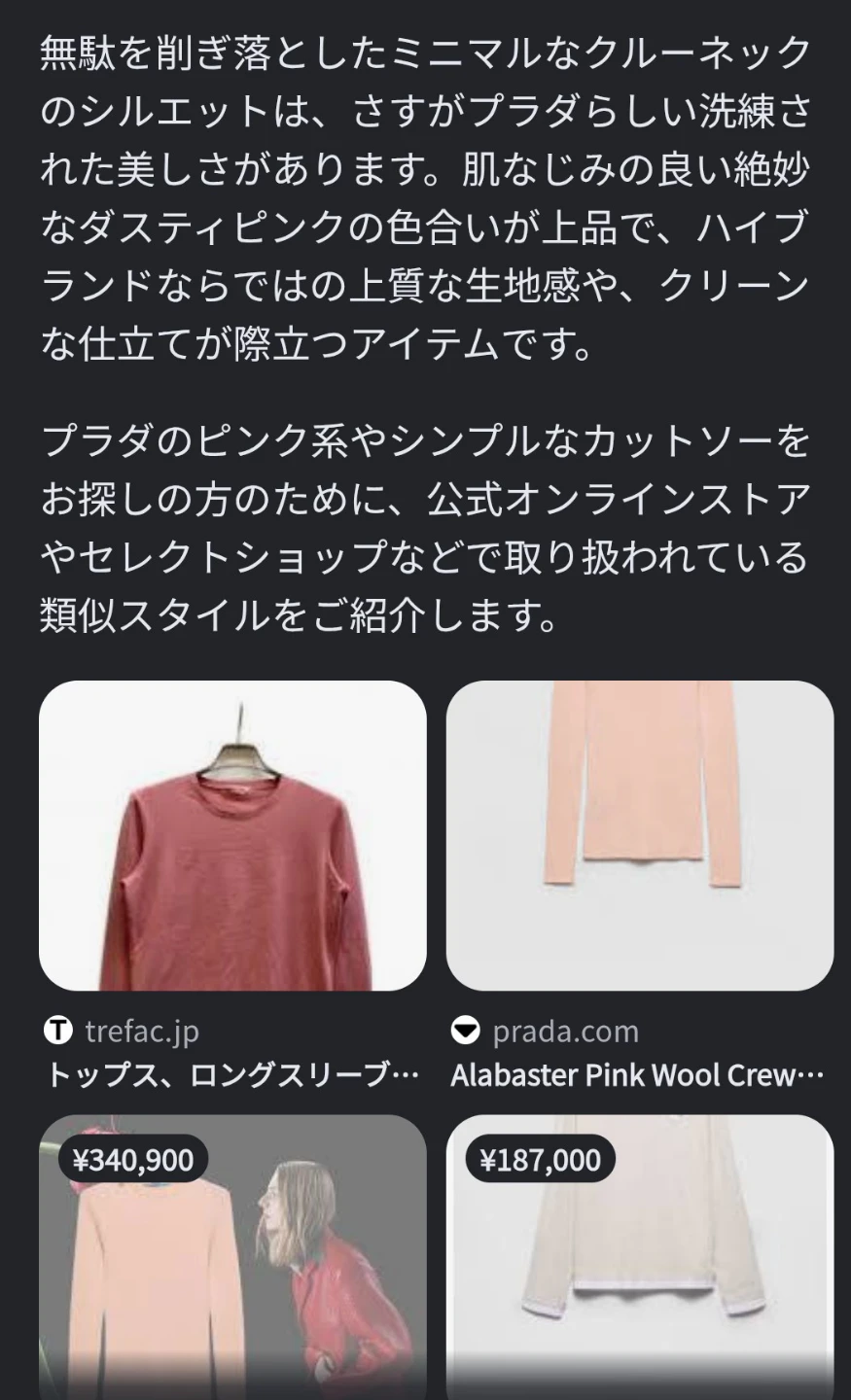 非常に美品。PRADA プラダ コットン&シルク素材 長袖 Tシャツの写真4枚目