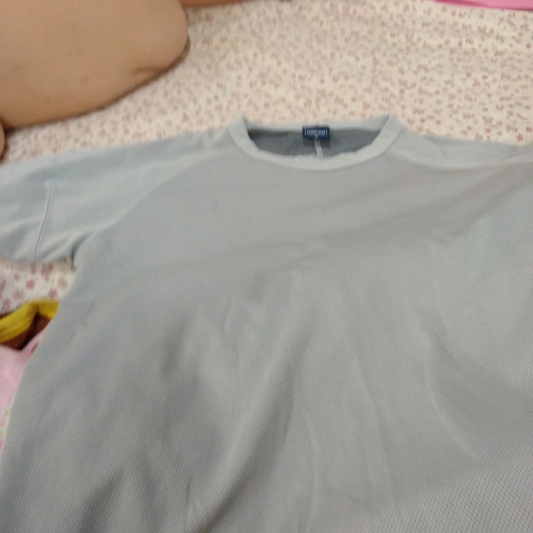 トップス 半袖 メッシュ グレー