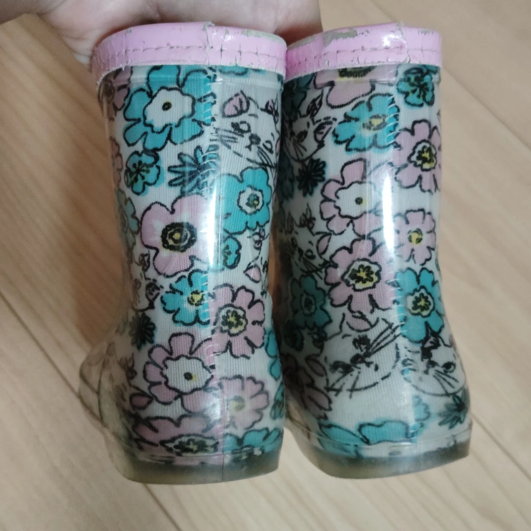 長靴　16cm  花柄の写真4枚目