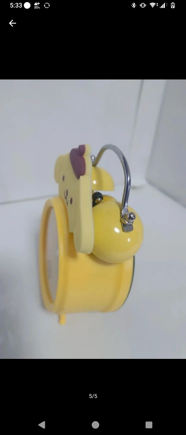 ポムポムプリン 目覚まし時計 アラームクロックの写真5枚目
