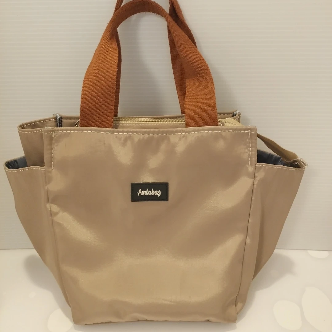 Aodabag ハンドバッグ ミニトート ベージュ
