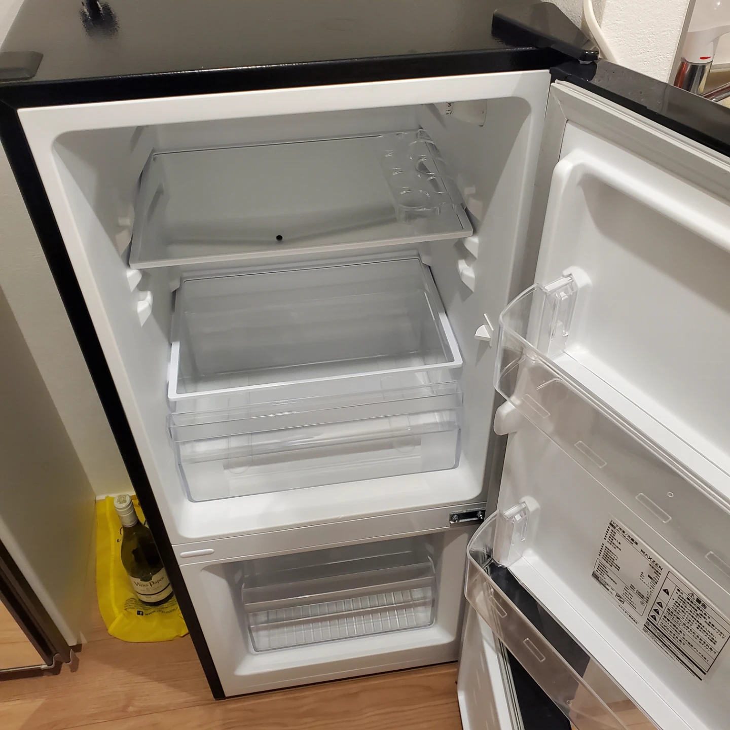 マクスゼン 2ドア冷蔵庫 JR117ML01GMの写真2枚目