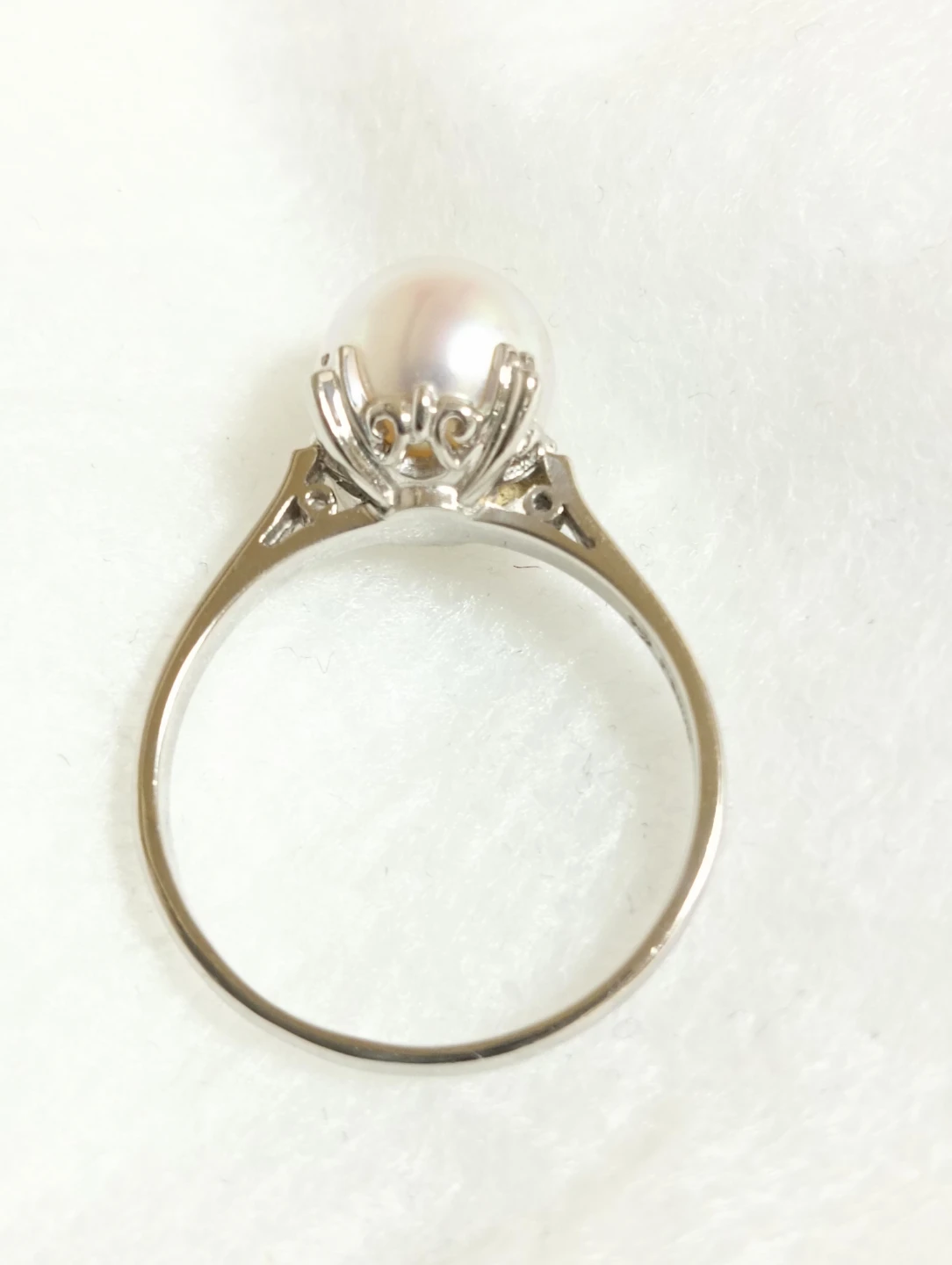 美品。TASAKI 田崎真珠 8.1mm パール プラチナ900 リング 指輪