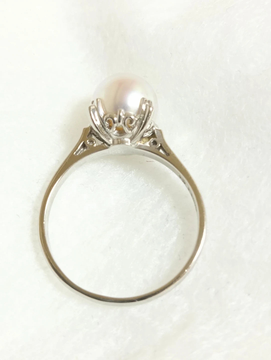 美品。TASAKI 田崎真珠 8.1mm パール プラチナ900 リング 指輪