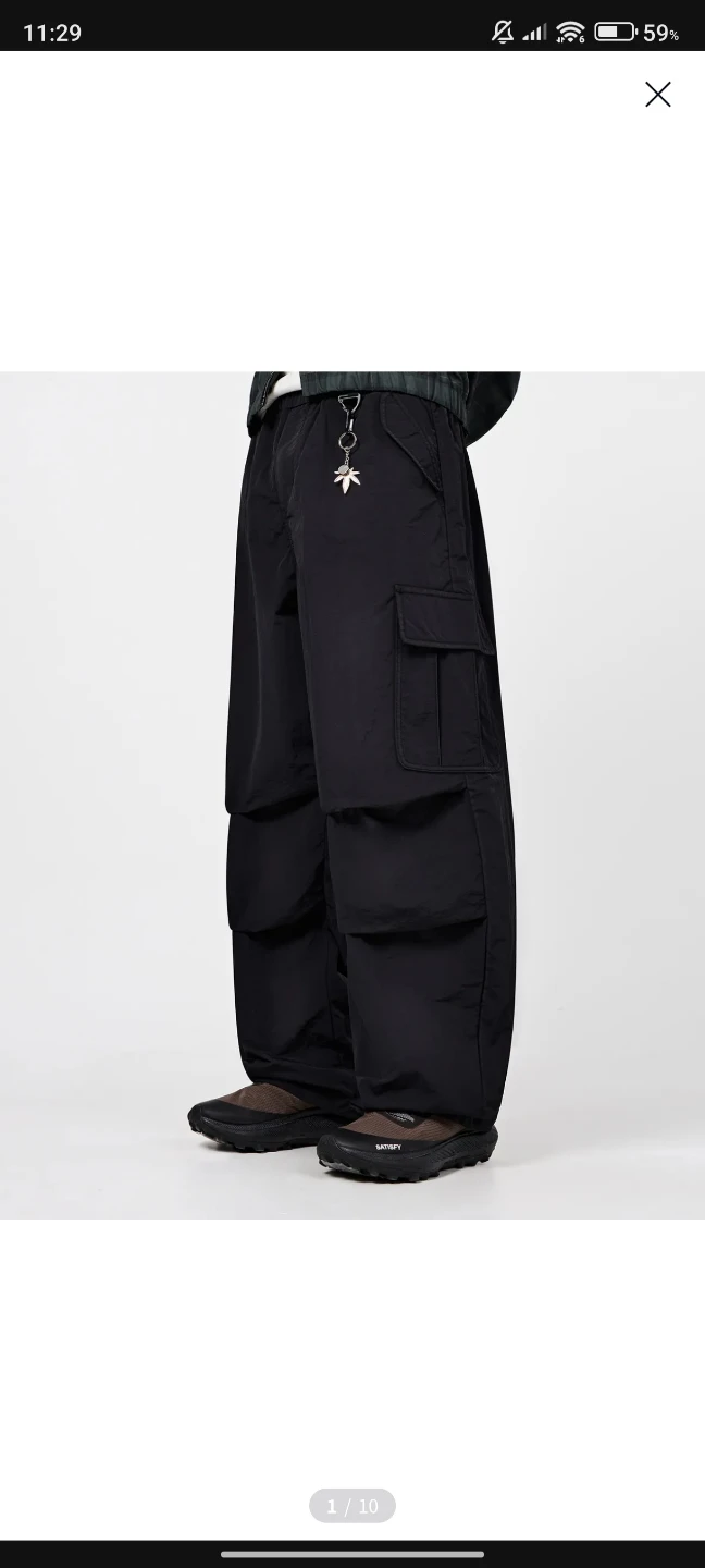 DIMITRI BLACK M65パラシュートカーブパンツ_ NCブラックの写真5枚目