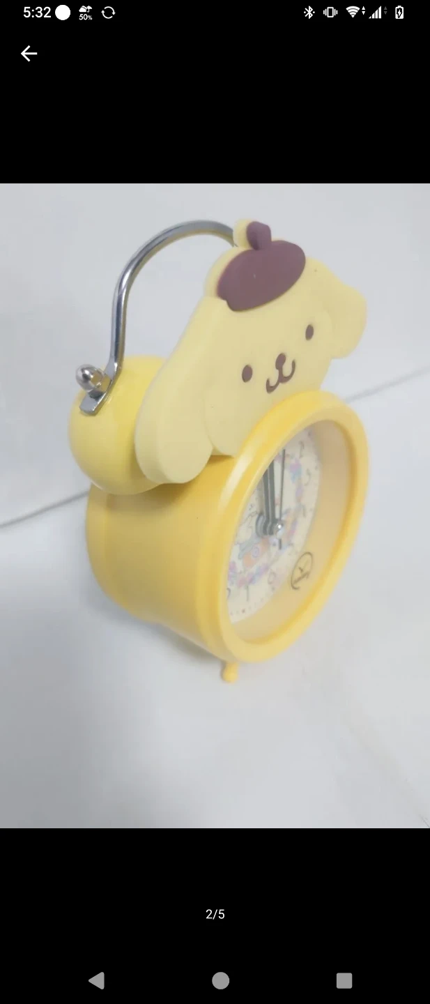 ポムポムプリン 目覚まし時計 アラームクロックの写真2枚目