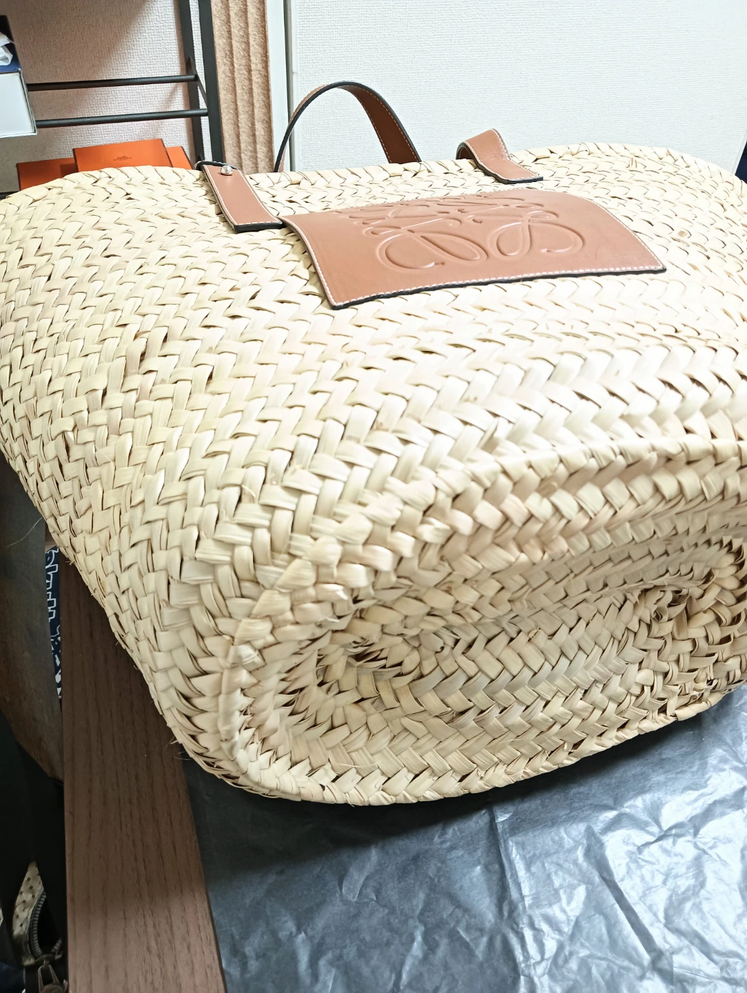 美品。LOEWE ロエベ バスケット バッグ かごトートバッグの写真10枚目