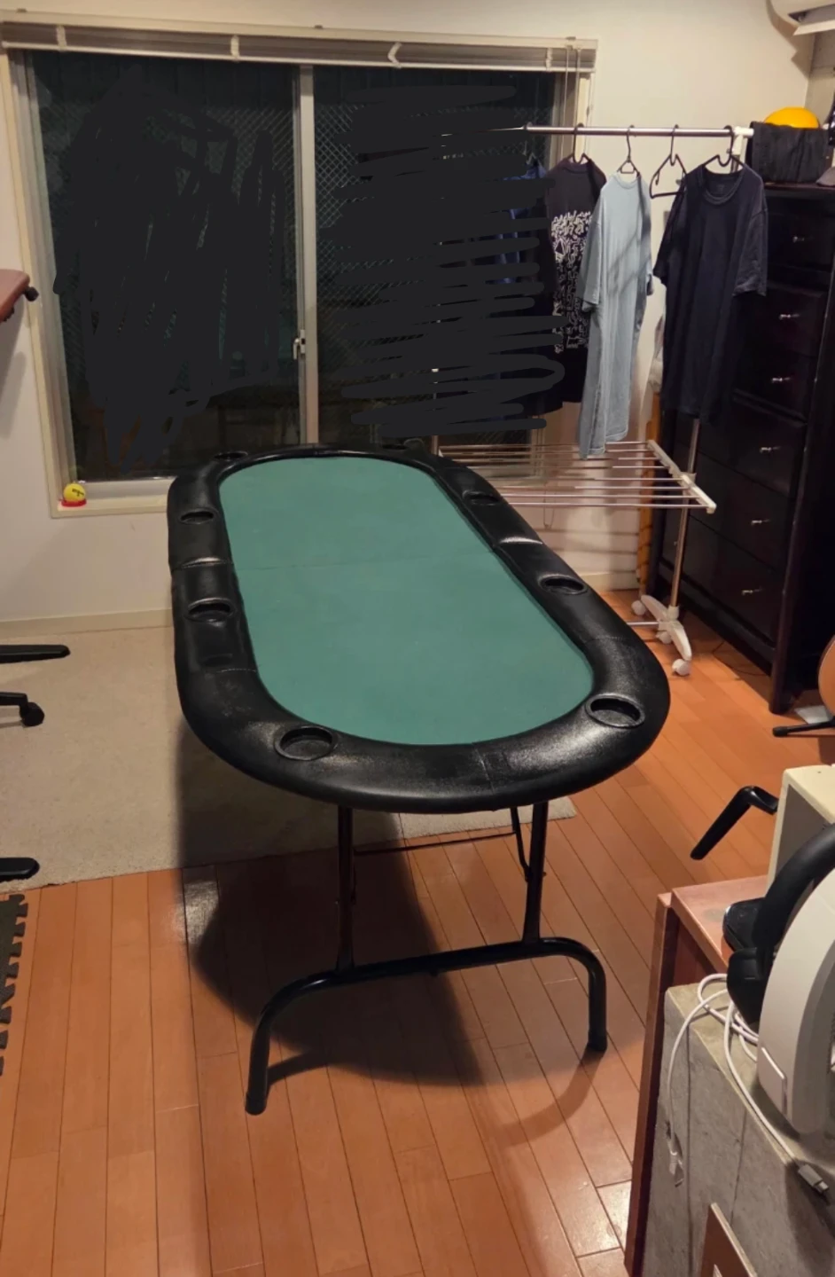 ポーカーテーブル 折りたたみ式