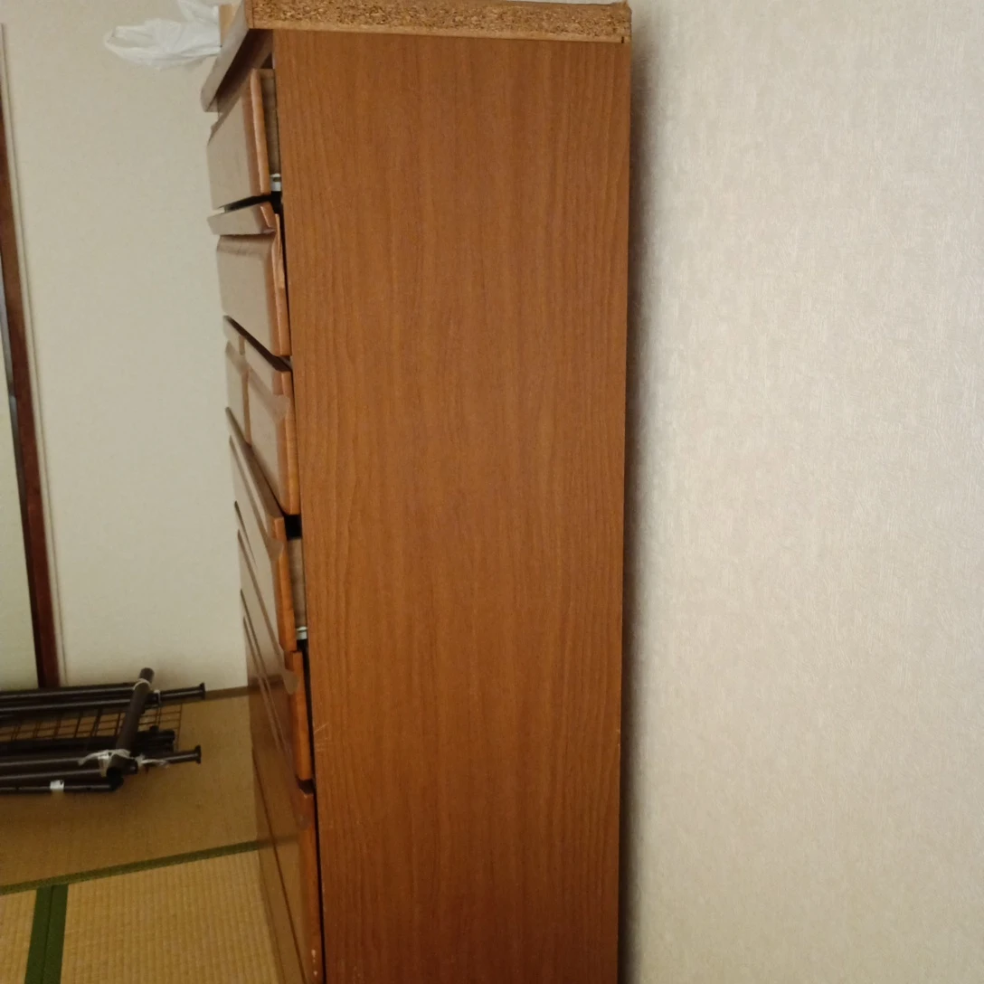 木製ハイチェスト 整理タンスの写真2枚目