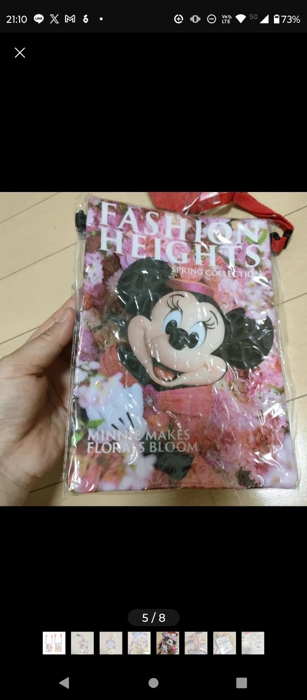 ディズニー ミニー ポーチ&カメラストラップ イマジニングの写真5枚目