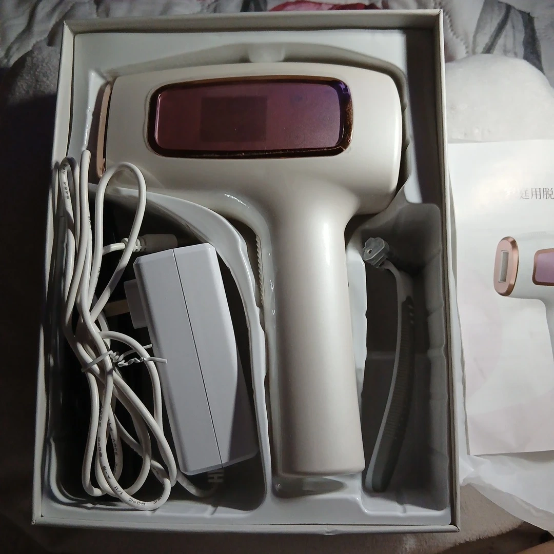 💗家庭用脱毛器 ホワイト×ゴールド